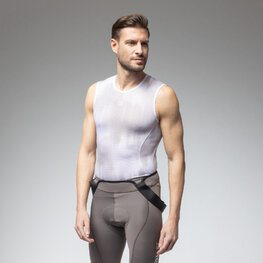 ALÉ Kolesarska  majica brez rokavov - INTIMO ARGON - bela