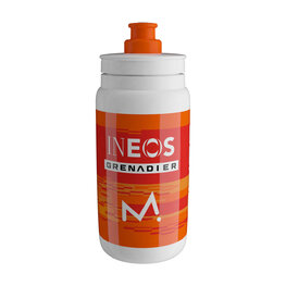 ELITE Kolesarska steklenica za vodo - FLY INEOS GRENADIER 550 ML 2026 - bela/oranžna