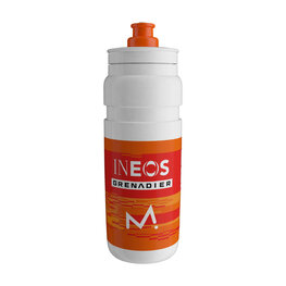 ELITE Kolesarska steklenica za vodo - FLY INEOS GRENADIER 750 ML 2026 - bela/oranžna