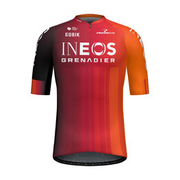 GOBIK Kolesarski dres s kratkimi rokavi - ODYSSEY INEOS GRENADIERS 2025 - oranžna/rdeča
