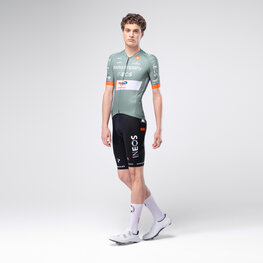 GOBIK Kolesarski dres s kratkimi rokavi - ODYSSEY NETCOMPANY INEOS 26 - zelena/oranžna