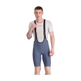 SPORTFUL Kolesarske kratke hlače z naramnicami - PULSE - modra