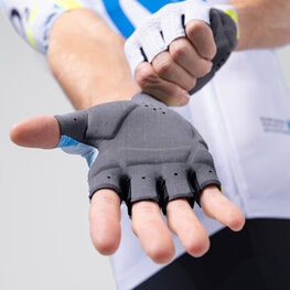 GOBIK Kolesarske rokavice s kratkimi prsti - VIPER MOVISTAR TEAM 26 - bela