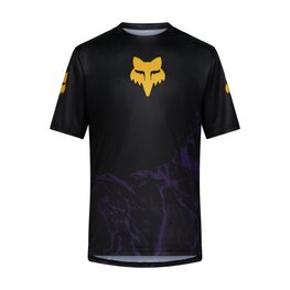 FOX Kolesarski dres s kratkimi rokavi - RANGER IMAGE PRINT SS - črna/vijolična
