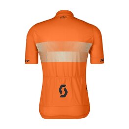 SCOTT Kolesarski dres s kratkimi rokavi - TEAM 10 - oranžna