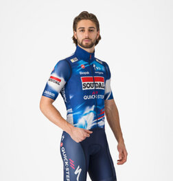 CASTELLI Kolesarski brezrokavnik - PRO LIGHT WIND QUICK STEP 2025 - modra/rdeča