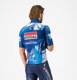 CASTELLI Kolesarski brezrokavnik - PRO LIGHT WIND QUICK STEP 2025 - modra/rdeča