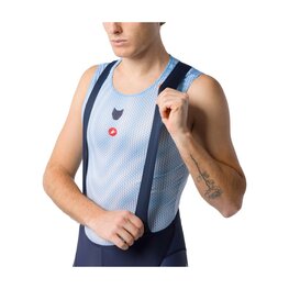 CASTELLI Kolesarske kratke hlače z naramnicami - COMPETIZIONE 2 TEAM SOUDAL QUICK-STEP 2026 - modra