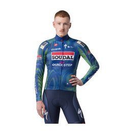 CASTELLI Kolesarski dres z dolgimi rokavi poletni - MID WEIGHT 2 LS TEAM SOUDAL QUICK-STEP 2026 - modra