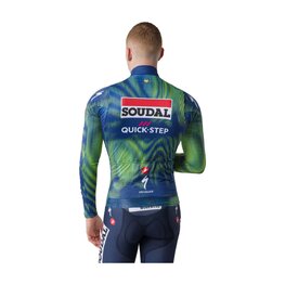 CASTELLI Kolesarski dres z dolgimi rokavi poletni - MID WEIGHT 2 LS TEAM SOUDAL QUICK-STEP 2026 - modra