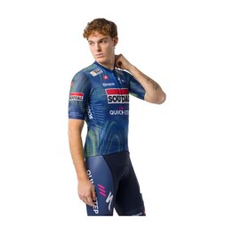 CASTELLI Kolesarski dres s kratkimi rokavi - COMPETIZIONE 4 TEAM SOUDAL QUICK-STEP 2026 - modra/zelena