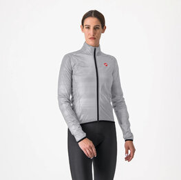 CASTELLI nepremočljiva jakna - SQUALL SHELL W - srebrna