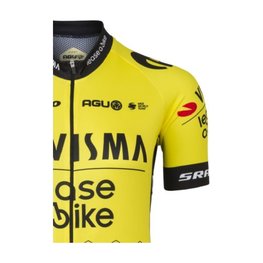 AGU Kolesarski dres s kratkimi rokavi - REPLICA VISMA | LEASE A BIKE W 2024 - rumena/črna