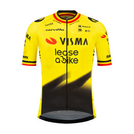 RAPIDGEAR Kolesarski dres s kratkimi rokavi - REPLICA VISMA 2026 FORMER BELGIAN CHAMPION - rumena/črna