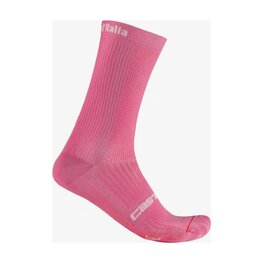 CASTELLI Kolesarske klasične nogavice - GIRO D'ITALIA 18 - rožnata