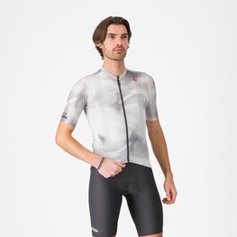 CASTELLI Kolesarski dres s kratkimi rokavi - GIRO ESPRESSO - siva