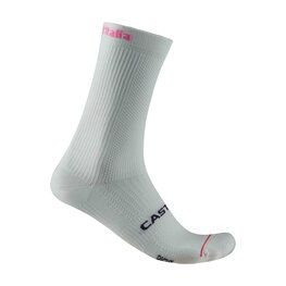CASTELLI Kolesarske klasične nogavice - GIRO LOGO 18 - bela