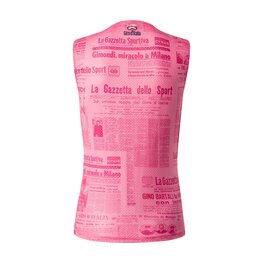 CASTELLI Kolesarska  majica brez rokavov - GAZZETTA DELLO SPORT - rožnata
