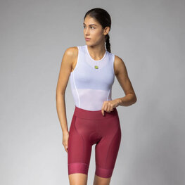 ALÉ Kolesarske kratke hlače brez naramnic - MAGIC COLOUR PR-E - rdeča