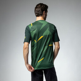 ALÉ Kolesarski dres s kratkimi rokavi - OFF ROAD OMEGA - zelena