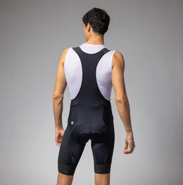 ALÉ Kolesarske kratke hlače z naramnicami - STRADA 2.0 PR-E - črna