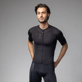 ALÉ Kolesarski dres s kratkimi rokavi - COLOR BLOCK PRAGMA - črna