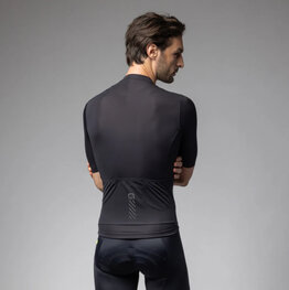 ALÉ Kolesarski dres s kratkimi rokavi - COLOR BLOCK PRAGMA - črna