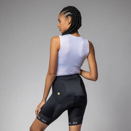 ALÉ Kolesarske kratke hlače brez naramnic - STRADA 2.0 PR-E - črna/bela