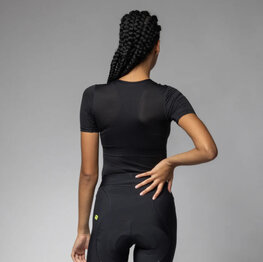 ALÉ Kolesarska  majica s kratkimi rokavi - VELO ACTIVE INTIMO - črna