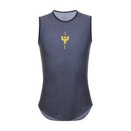 SANTINI Kolesarska  majica brez rokavov - TDF MAILLOT JAUNE - modra