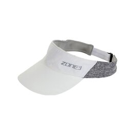 ZONE3 šilt - LIGHTWEIGHT RACE VISOR  - bela/siva