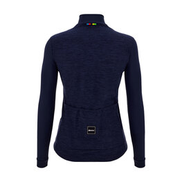 SANTINI Kolesarski dres z dolgimi rokavi zimski - UCI OFFICIAL W - modra