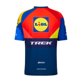 SANTINI Kolesarski dres s kratkimi rokavi - LIDL TREK 2025 - večbarvno