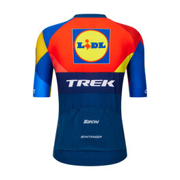 SANTINI Kolesarski dres s kratkimi rokavi - LIDL TREK 2025 - večbarvno