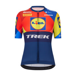 SANTINI Kolesarski dres s kratkimi rokavi - LIDL TREK 2025 - večbarvno