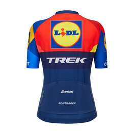 SANTINI Kolesarski dres s kratkimi rokavi - LIDL TREK 2025 - večbarvno