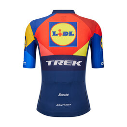 SANTINI Kolesarski dres s kratkimi rokavi - LIDL TREK 2025 - večbarvno
