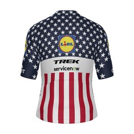 SANTINI Kolesarski dres s kratkimi rokavi - LIDL TREK 2026 NATIONAL CHAMPION US