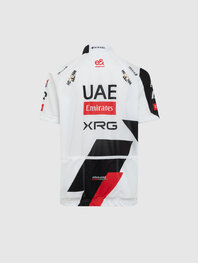 PISSEI Kolesarski dres s kratkimi rokavi - UAE TEAM EMIRATES - XRG 2026 REPLICA JUNIOR - bela/črna/rdeča