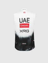 PISSEI Kolesarski brezrokavnik - UAE TEAM EMIRATES 2025 - bela/črna