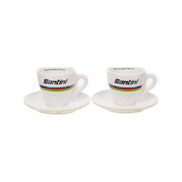 SANTINI skodelice - UCI WORLD CHAMPION ESPRESSO CUPS - večbarvno