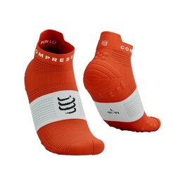 COMPRESSPORT Kolesarske nizke nogavice - PRO RACING SOCKS V4.0 RUN - rdeča