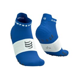 COMPRESSPORT Kolesarske nizke nogavice - PRO RACING SOCKS V4.0 RUN - modra