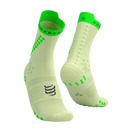 COMPRESSPORT Kolesarske klasične nogavice - PRO RACING SOCKS V4.0 TRAIL - zelena