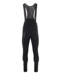 AGU Kolesarske dolge hlače z naramnicami - ESSENTIAL II WNDPR - črna