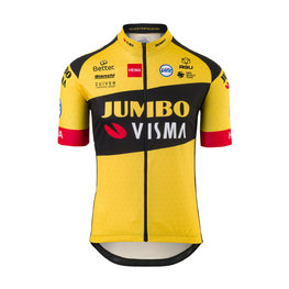 AGU Kolesarski dres s kratkimi rokavi - JUMBO-VISMA 2020 - rumena/črna