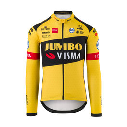 AGU Kolesarski dres z dolgimi rokavi zimski - JUMBO-VISMA 2020 - črna/rumena