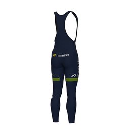 ALÉ Kolesarske dolge hlače z naramnicami - SLOVENIA NATIONAL 23 - modra/zelena