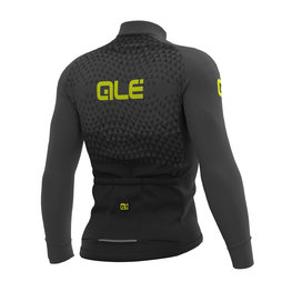 ALÉ Kolesarski dres z dolgimi rokavi zimski - SUMMIT WINTER - črna/siva