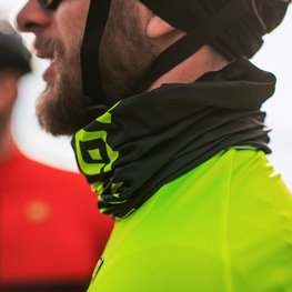 ALÉ Kolesarski grelnik vratu - IDENTITY - črna/rumena